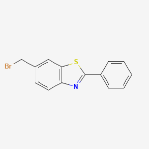 molecular formula C14H10BrNS B8463520 6-Bromomethyl-2-phenyl-benzothiazole 