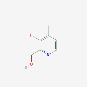 molecular formula C7H8FNO B8463633 (3-Fluoro-4-methyl-2-pyridinyl)methanol 
