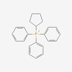 molecular formula C23H24P+ B8463641 Cyclopentyl(triphenyl)phosphanium 