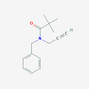 molecular formula C15H19NO B8463660 N-benzyl-N-(prop-2-ynyl)pivalamide 
