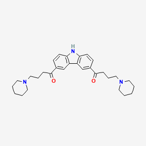 1,1'-(9H-Carbazole-3,6-diyl)bis[4-(piperidin-1-yl)butan-1-one]