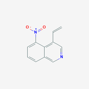 molecular formula C11H8N2O2 B8463758 5-Nitro-4-vinylisoquinoline 
