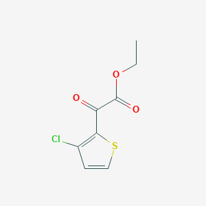 molecular formula C8H7ClO3S B8463881 Ethyl (3-chlorothien-2-yl)(oxo)acetate 