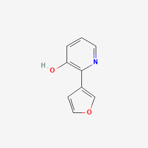 molecular formula C9H7NO2 B8463976 2-(3-Furanyl)-3-pyridinol 