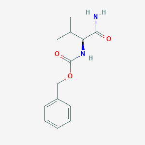 molecular formula C13H18N2O3 B084640 (S)-Benzyl (1-amino-3-methyl-1-oxobutan-2-yl)carbamate CAS No. 13139-28-1