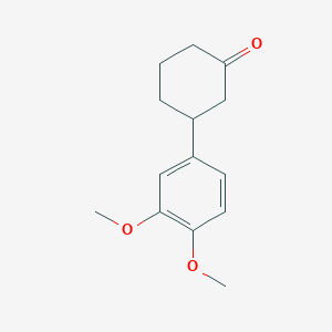 molecular formula C14H18O3 B8464143 3-(3,4-Dimethoxyphenyl)cyclohexanone CAS No. 190064-31-4