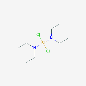 molecular formula C8H20Cl2N2Si B8464222 Bis(diethylamino)dichlorosilane CAS No. 18881-64-6