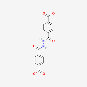 molecular formula C18H16N2O6 B8464224 N,N'-Bis(p-methoxycarbonylbenzoyl)hydrazine CAS No. 24000-79-1