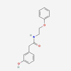 molecular formula C16H17NO3 B8464358 N-2-Phenoxyethyl-3-hydroxyphenylacetamide 