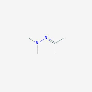 molecular formula C5H12N2 B084644 丙酮二甲基腙 CAS No. 13483-31-3