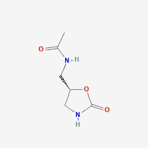 molecular formula C6H10N2O3 B8464481 Acetamide, N-[[(5S)-2-oxo-5-oxazolidinyl]methyl]- CAS No. 274264-57-2