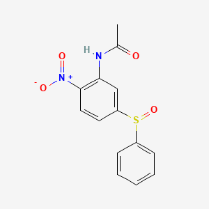 N-[5-(Benzenesulfinyl)-2-nitrophenyl]acetamide