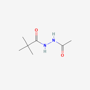 molecular formula C7H14N2O2 B8464562 N'-acetyl-2,2-dimethylpropanohydrazide 