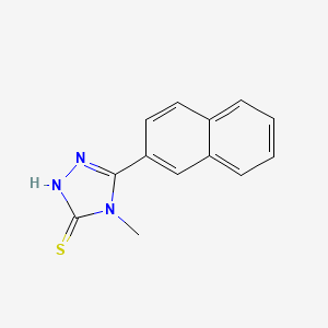 molecular formula C13H11N3S B8464581 2,4-Dihydro-4-methyl-5-(2-naphthyl)-3H-1,2,4-triazole-3-thione 