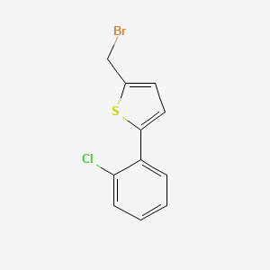 molecular formula C11H8BrClS B8464637 2-(Bromomethyl)-5-(2-chlorophenyl)thiophene 
