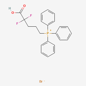 (4-Carboxy-4,4-difluorobutyl)(triphenyl)phosphanium bromide