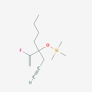 {[4-(1-Fluoroethenyl)oct-1-yn-4-yl]oxy}(trimethyl)silane