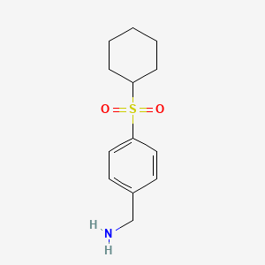 4-Cyclohexanesulfonyl-benzylamine