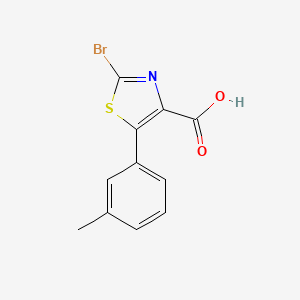 molecular formula C11H8BrNO2S B8464729 2-Bromo-5-m-tolyl-thiazole-4-carboxylic acid 