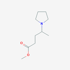 molecular formula C10H19NO2 B8464739 4-Pyrrolidin-1-yl-pentanoic acid methyl ester CAS No. 1040724-85-3