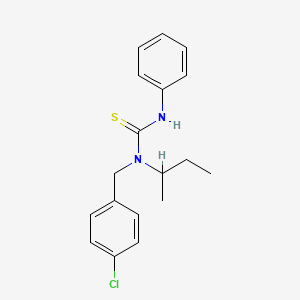 N-Butan-2-yl-N-[(4-chlorophenyl)methyl]-N'-phenylthiourea