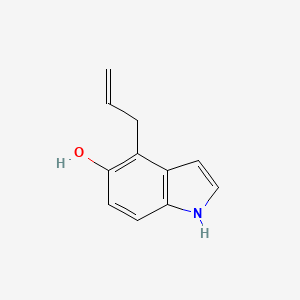 molecular formula C11H11NO B8464782 4-allyl-1H-indol-5-ol 