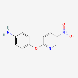 molecular formula C11H9N3O3 B8464797 4-(5-Nitropyridin-2-yloxy)phenylamine 