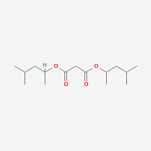 molecular formula C15H28O4 B8464829 Bis(4-methylpentan-2-yl) propanedioate CAS No. 779326-35-1