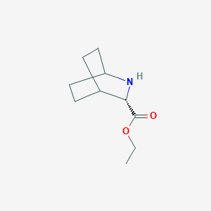 molecular formula C10H17NO2 B8464830 Ethyl (3S)-2-azabicyclo[2.2.2]octane-3-carboxylate 
