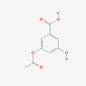 molecular formula C9H8O5 B8464831 3-Acetoxy-5-hydroxybenzoic acid 