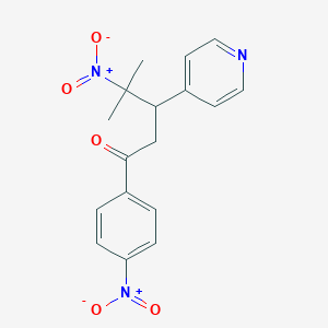4-Methyl-4-nitro-1-(4-nitrophenyl)-3-(pyridin-4-yl)pentan-1-one