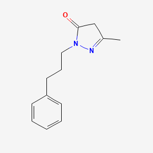 2,4-dihydro-5-methyl-2-(3-phenylpropyl)-3H-pyrazol-3-one