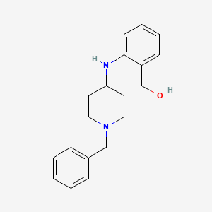 molecular formula C19H24N2O B8464921 N-(1-benzyl-4-piperidinyl)-o-hydroxymethylaniline 