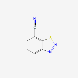 molecular formula C7H3N3S B8464930 7-Cyanobenzo-1,2,3-thiadiazole 
