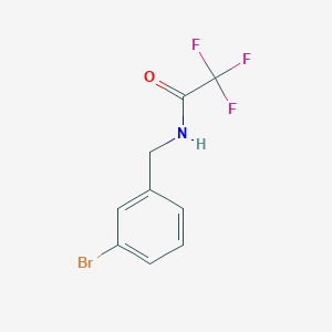 molecular formula C9H7BrF3NO B8464938 N-(3-bromobenzyl)-2,2,2-trifluoroacetamide 
