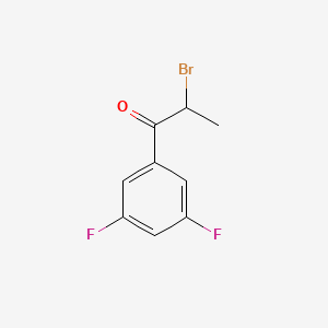 molecular formula C9H7BrF2O B8465160 2-Bromo-3',5'-difluoropropiophenone 