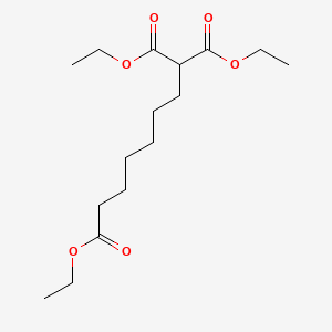 molecular formula C16H28O6 B8465169 Triethyl heptane-1,1,7-tricarboxylate CAS No. 55502-79-9