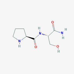 molecular formula C8H15N3O3 B8465188 L-Prolyl-L-serinamide CAS No. 78331-06-3