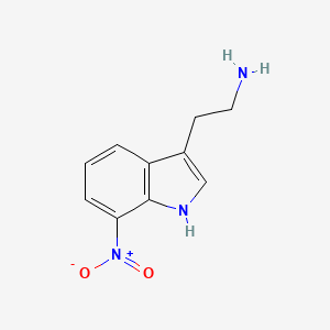 molecular formula C10H11N3O2 B8465196 2-(7-Nitro-1H-indol-3-yl)ethylamine 