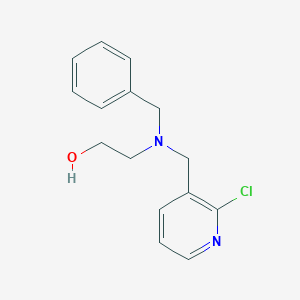 2-{Benzyl[(2-chloropyridin-3-yl)methyl]amino}ethanol