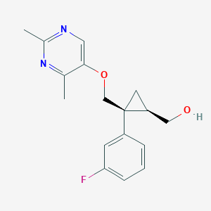 ((1R,2S)-2-(((2,4-Dimethylpyrimidin-5-yl)oxy)methyl)-2-(3-fluorophenyl)cyclopropyl)methanol