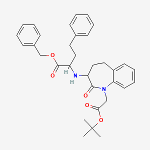 molecular formula C33H38N2O5 B8465785 Benazeprilat Benzyl Ester (Glycine)tert-butyl Ester 