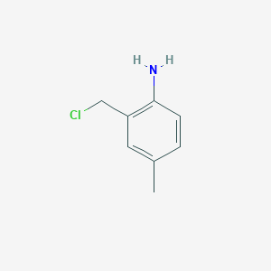 molecular formula C8H10ClN B8465793 2-(Chloromethyl)-4-methylaniline 