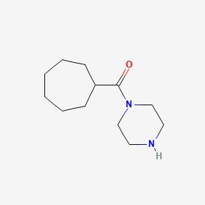 molecular formula C12H22N2O B8465824 N-(Cycloheptylcarbonyl)piperazine 