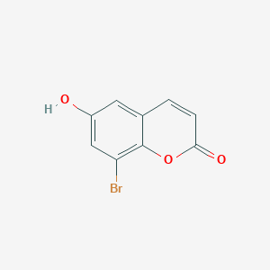 molecular formula C9H5BrO3 B8465861 8-Bromo-6-hydroxy-chromen-2-one 