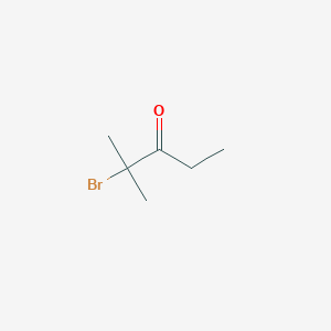 molecular formula C6H11BrO B8465878 2-Bromo-2-methyl-3-pentanone 