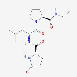 5-Oxo-L-prolyl-L-leucyl-N-ethyl-L-prolinamide