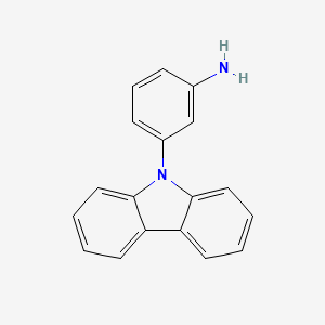 molecular formula C18H14N2 B8466051 9-(3-Aminophenyl)carbazole 
