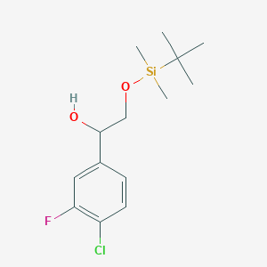 2-(Tert-butyldimethylsilyloxy)-1-(4-chloro-3-fluorophenyl)ethanol