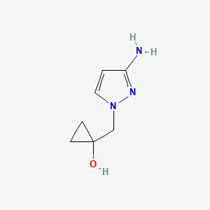 1-(3-Amino-pyrazol-1-ylmethyl)-cyclopropanol